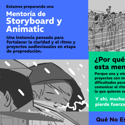 Pieza promocional de mentoría de storyboard y animatic
